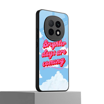 Brighter Days Are Coming oppo f29 pro 5g mobile cover | shockproof glass phone case