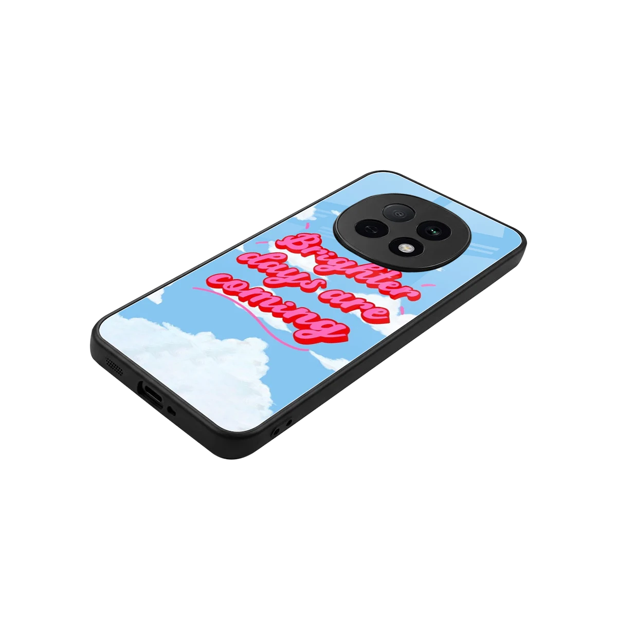 Brighter Days Are Coming stylish phone case for oppo f29 pro 5g | glossy glass and slim fit