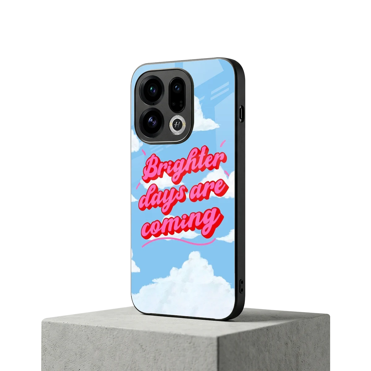 Brighter Days Are Coming oppo find x9 mobile cover | shockproof glass phone case