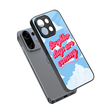 Brighter Days Are Coming sleek oppo k13 5g cover with tempered glass back and TPU edges
