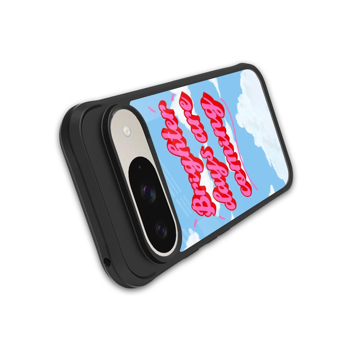 Brighter Days Are Coming stylish phone case for google pixel 9 | glossy glass and slim fit