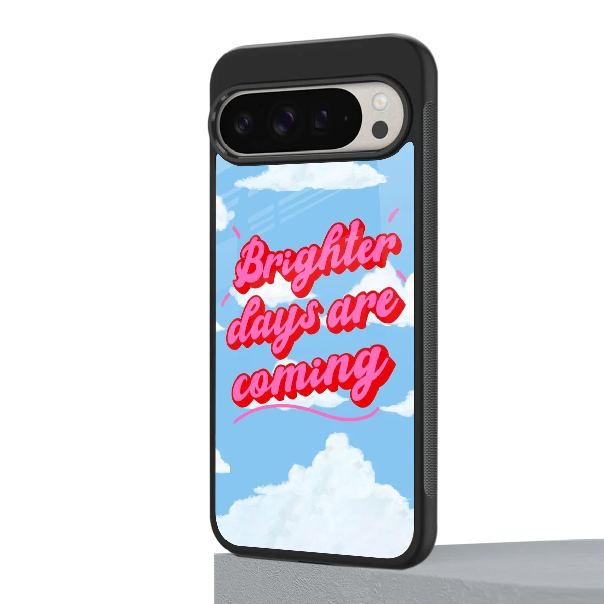 Brighter Days Are Coming google pixel 9 pro mobile cover | shockproof glass phone case