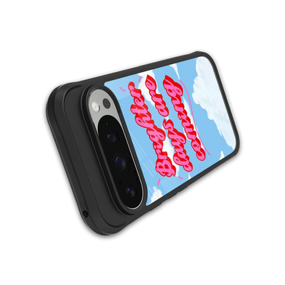 Brighter Days Are Coming stylish phone case for google pixel 9 pro | glossy glass and slim fit