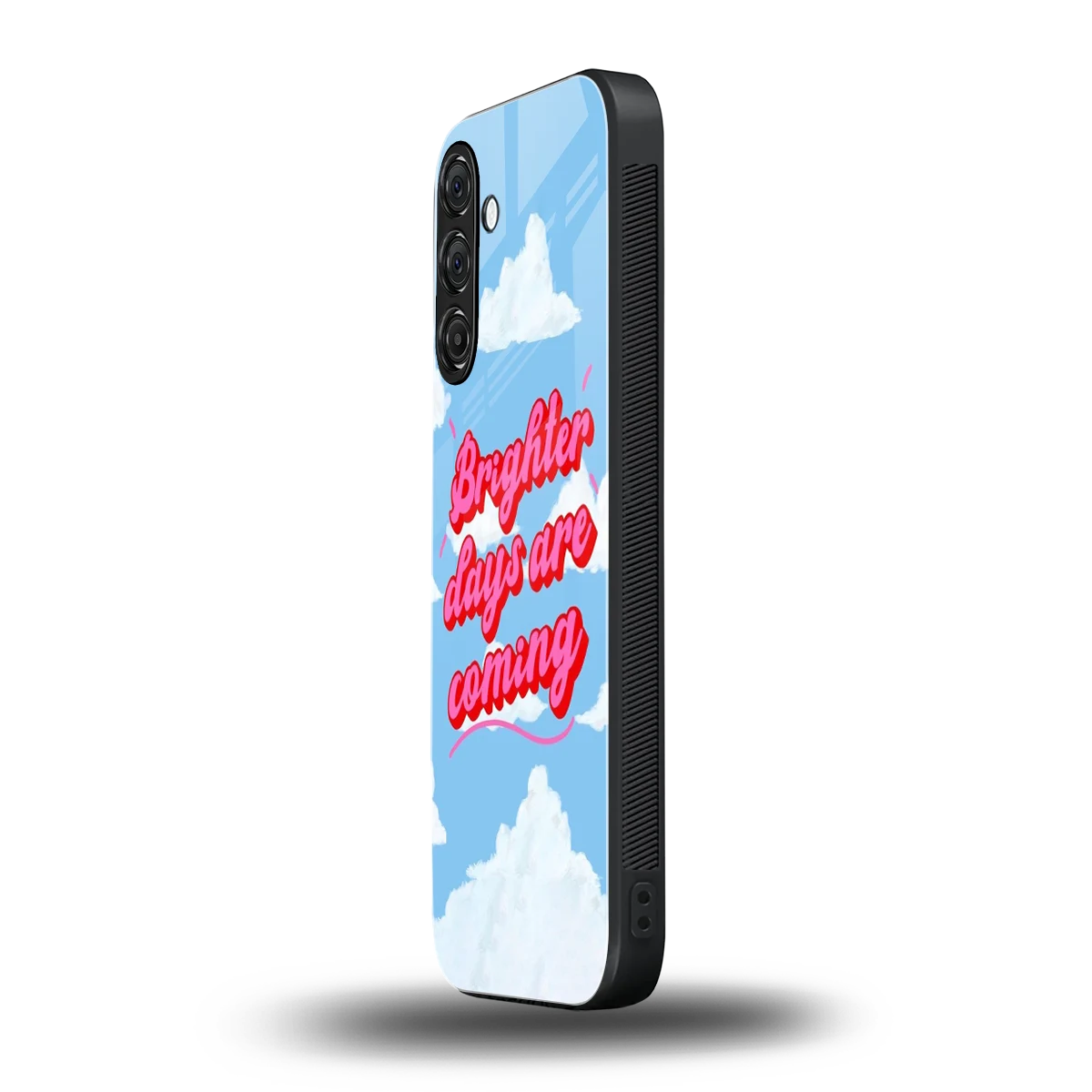 Brighter Days Are Coming samsung galaxy a55 5g mobile cover | shockproof glass phone case