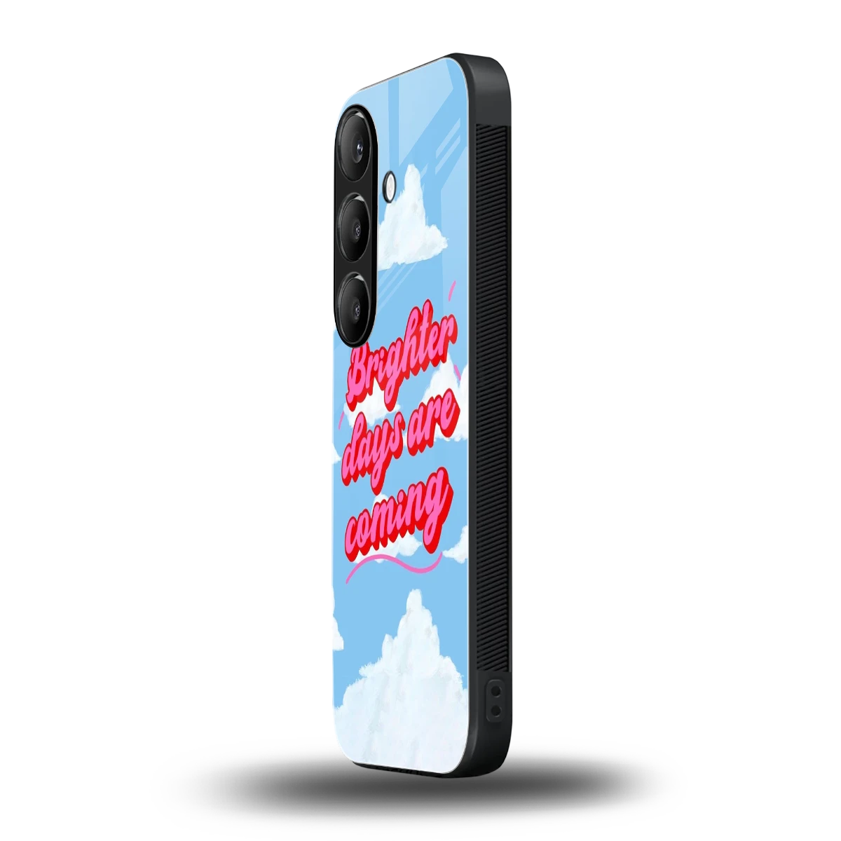 Brighter Days Are Coming samsung galaxy s25 mobile cover | shockproof glass phone case