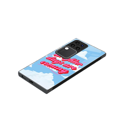 Brighter Days Are Coming stylish phone case forvivo v30 pro | glossy glass and slim fit