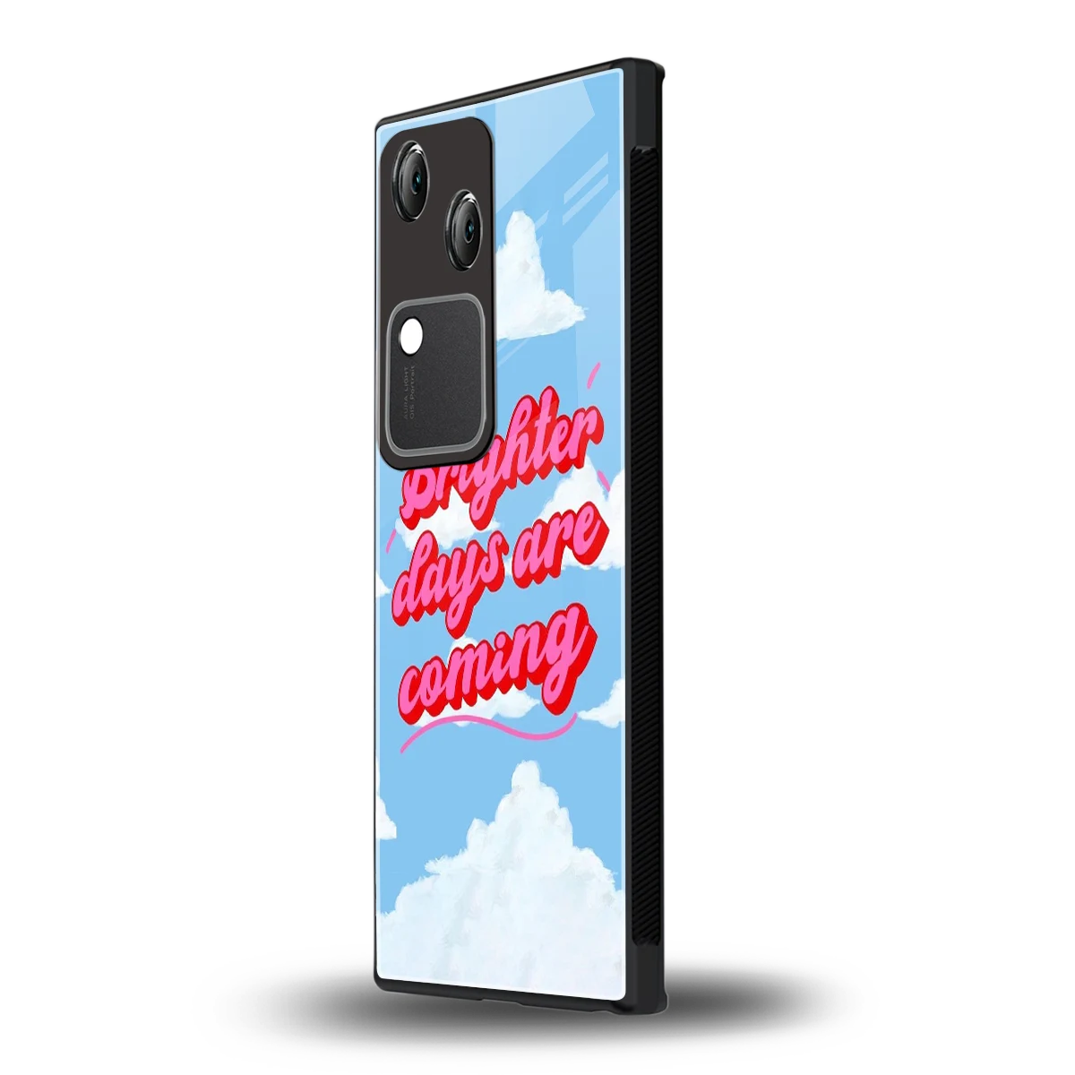 Brighter Days Are Coming vivo v30 mobile cover | shockproof glass phone case