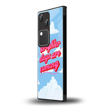 Brighter Days Are Coming vivo v30 mobile cover | shockproof glass phone case