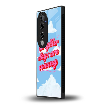 Brighter Days Are Coming vivo v40 pro mobile cover | shockproof glass phone case