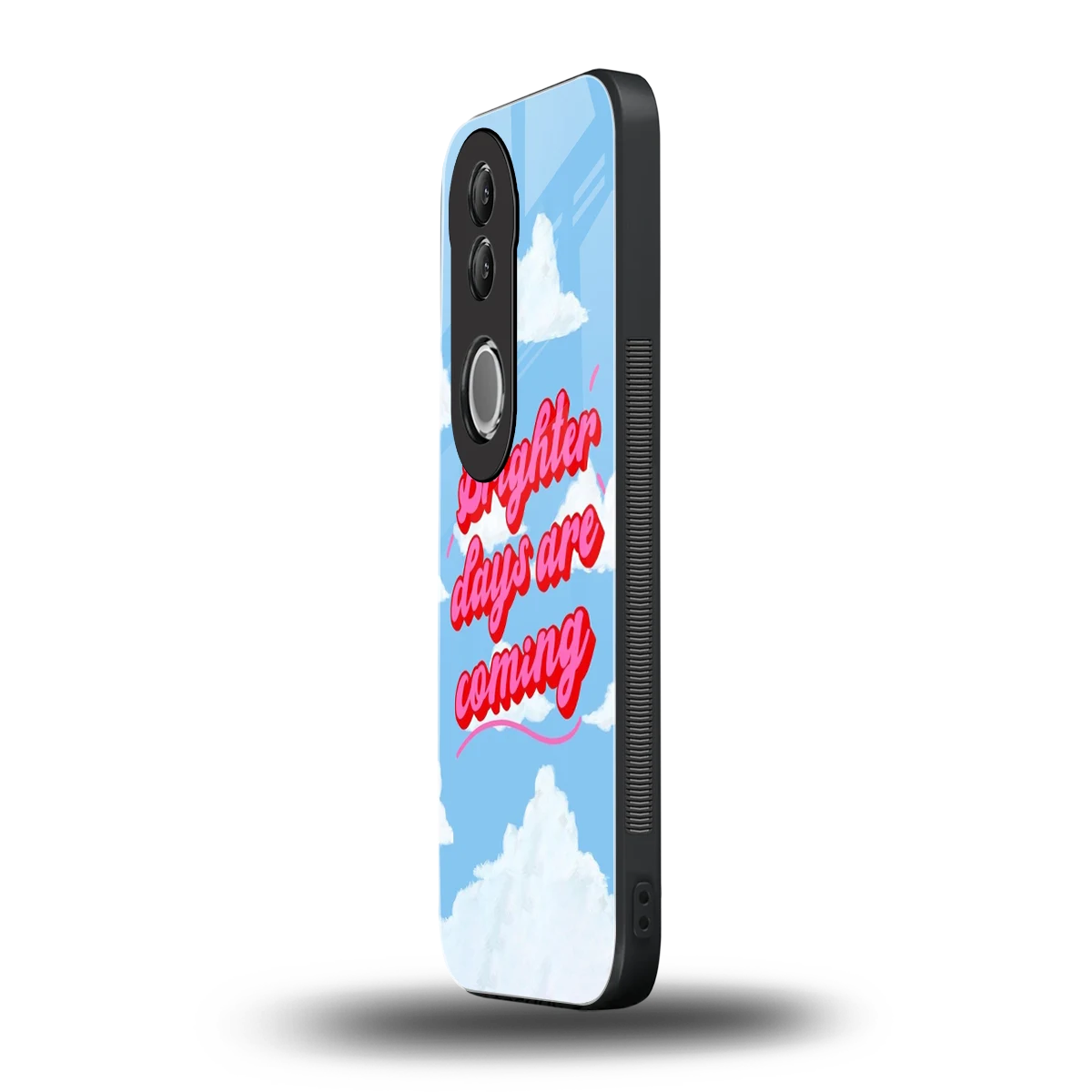 Brighter Days Are Coming vivo v50 mobile cover | shockproof glass phone case