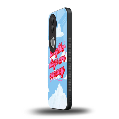 Brighter Days Are Coming vivo v50 mobile cover | shockproof glass phone case