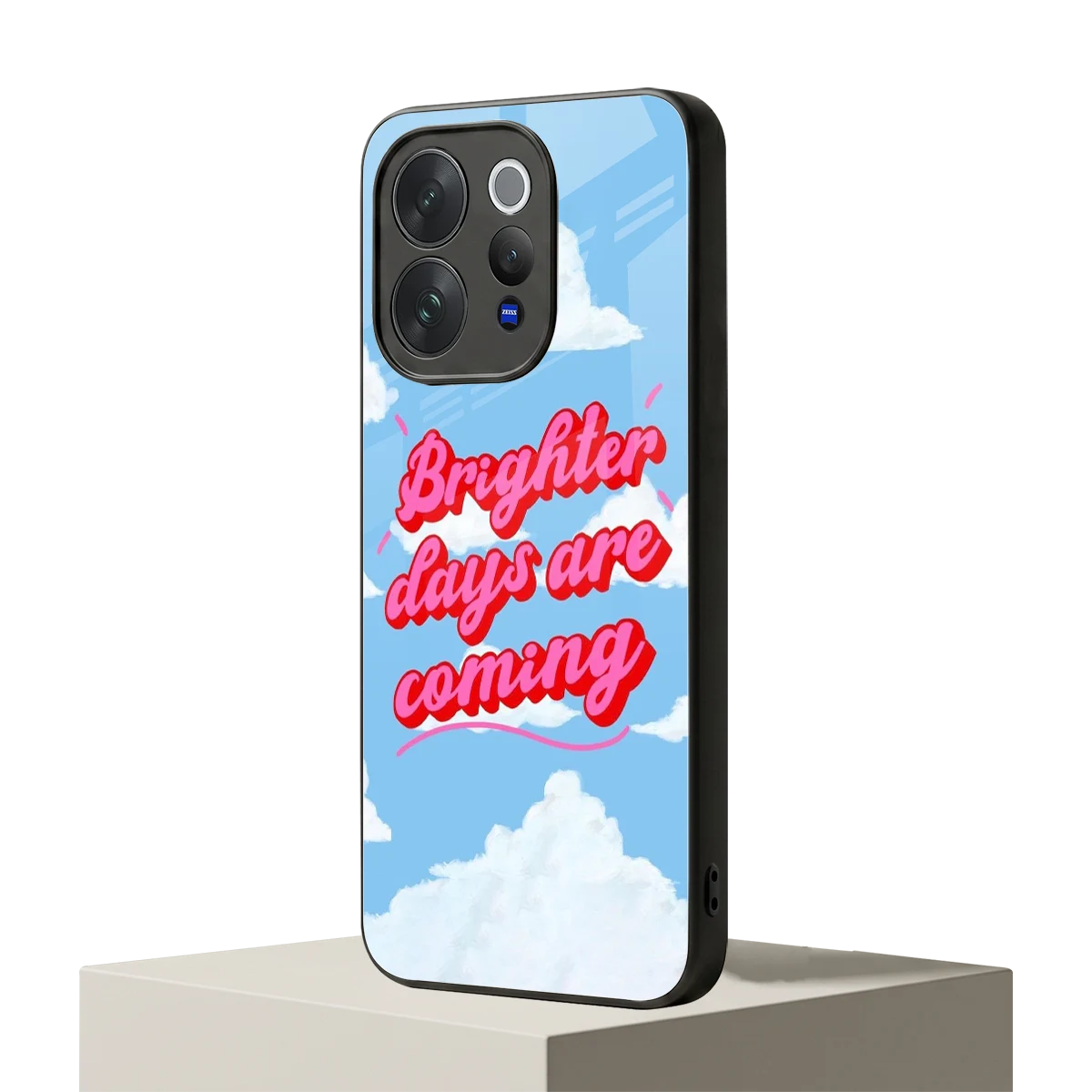 Brighter Days Are Coming vivo v70 elite mobile cover | shockproof glass phone case