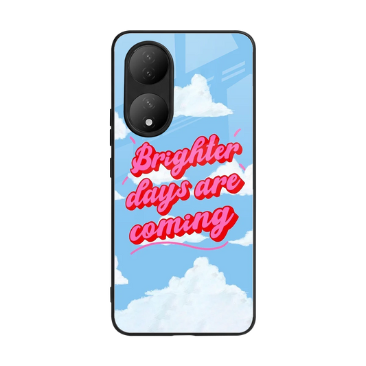 Brighter Days Are Coming back phone cover | glass case for Vivo-y100