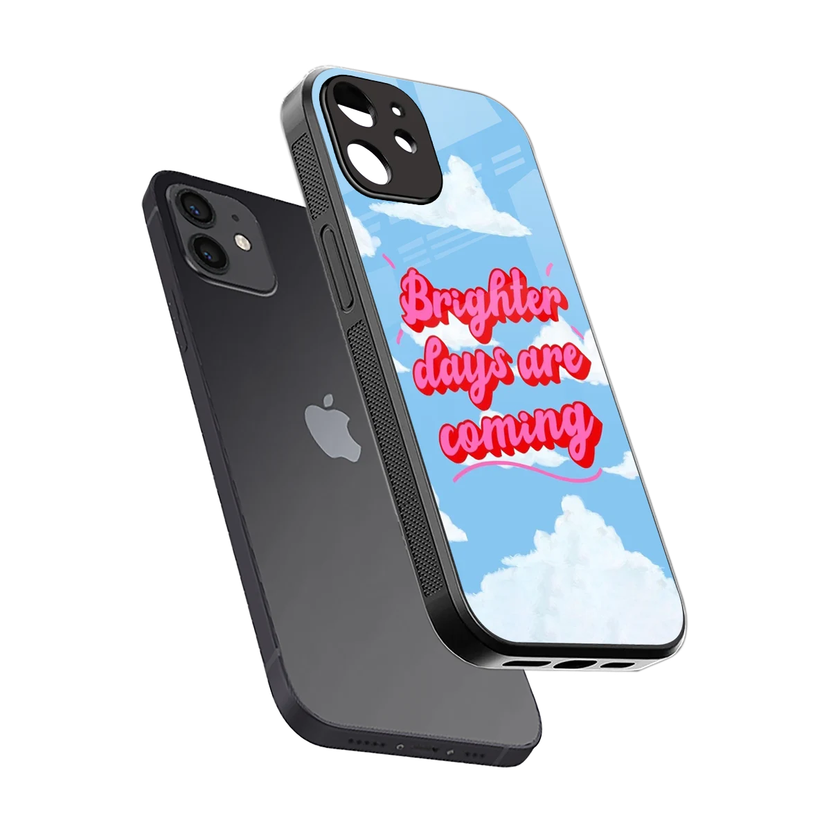 Brighter Days Are Coming sleek iphone 11 cover with tempered glass back and TPU edges