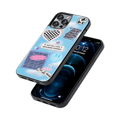 Protective Glass Back Phone Case Compatible with iPhone, Samsung, OnePlus, Pixel & More