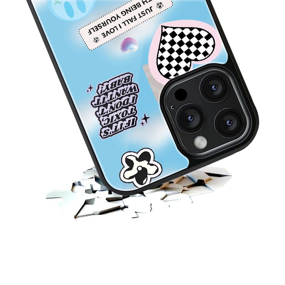Durable Glass Back Mobile Case for iPhone, Samsung, OnePlus, Google Pixel, Redmi, Vivo, Oppo