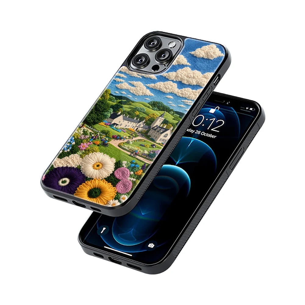 Protective Glass Back Phone Case Compatible with iPhone, Samsung, OnePlus, Pixel & More