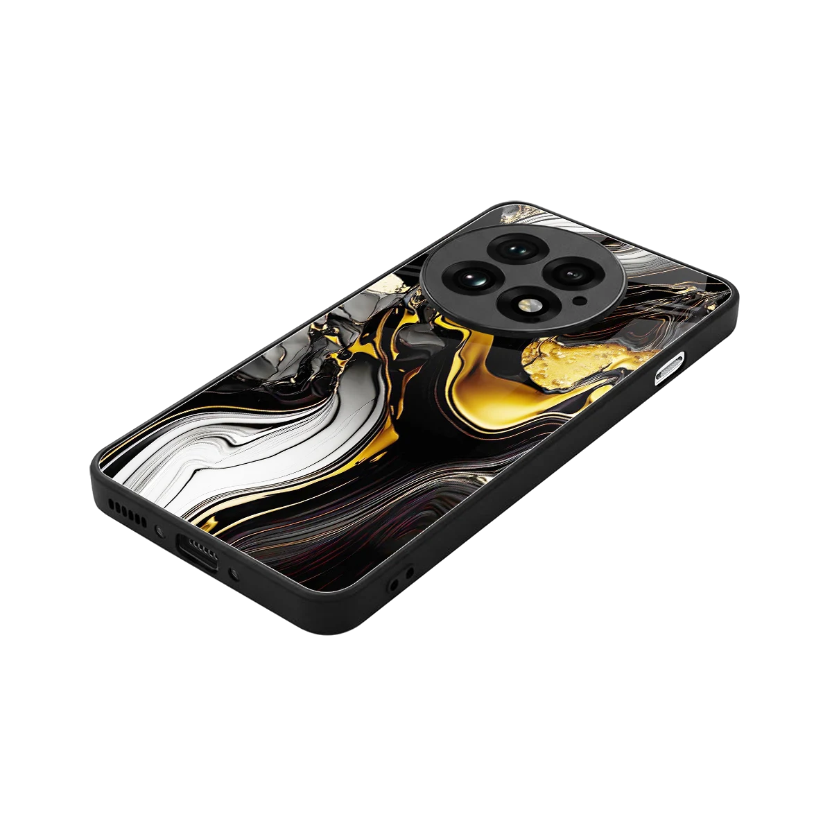 Bronze Glow stylish phone case for oneplus 13 | glossy glass and slim fit