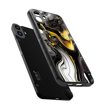 Bronze Glow sleek cmf nothing phone 1 cover with tempered glass back and TPU edges