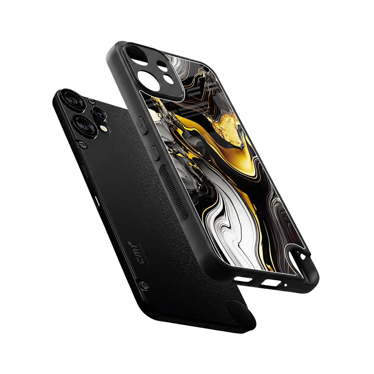 Bronze Glow sleek cmf nothing phone 2 pro cover with tempered glass back and TPU edges