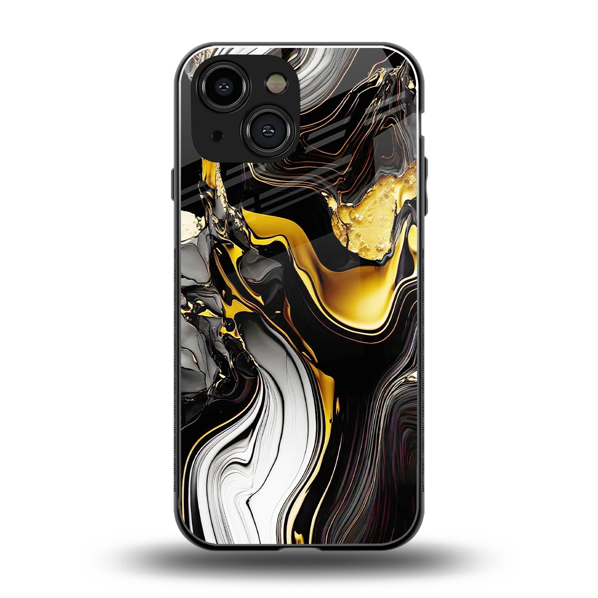 Bronze Glow back phone cover | glass case for iphone 12 mini