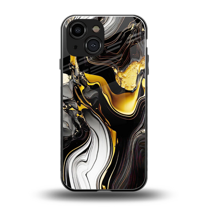 Bronze Glow back phone cover | glass case for iphone 12 mini