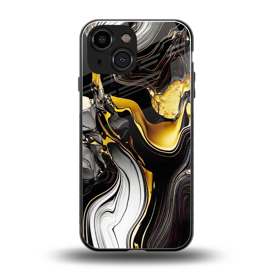 Bronze Glow back phone cover | glass case for iphone 12 mini
