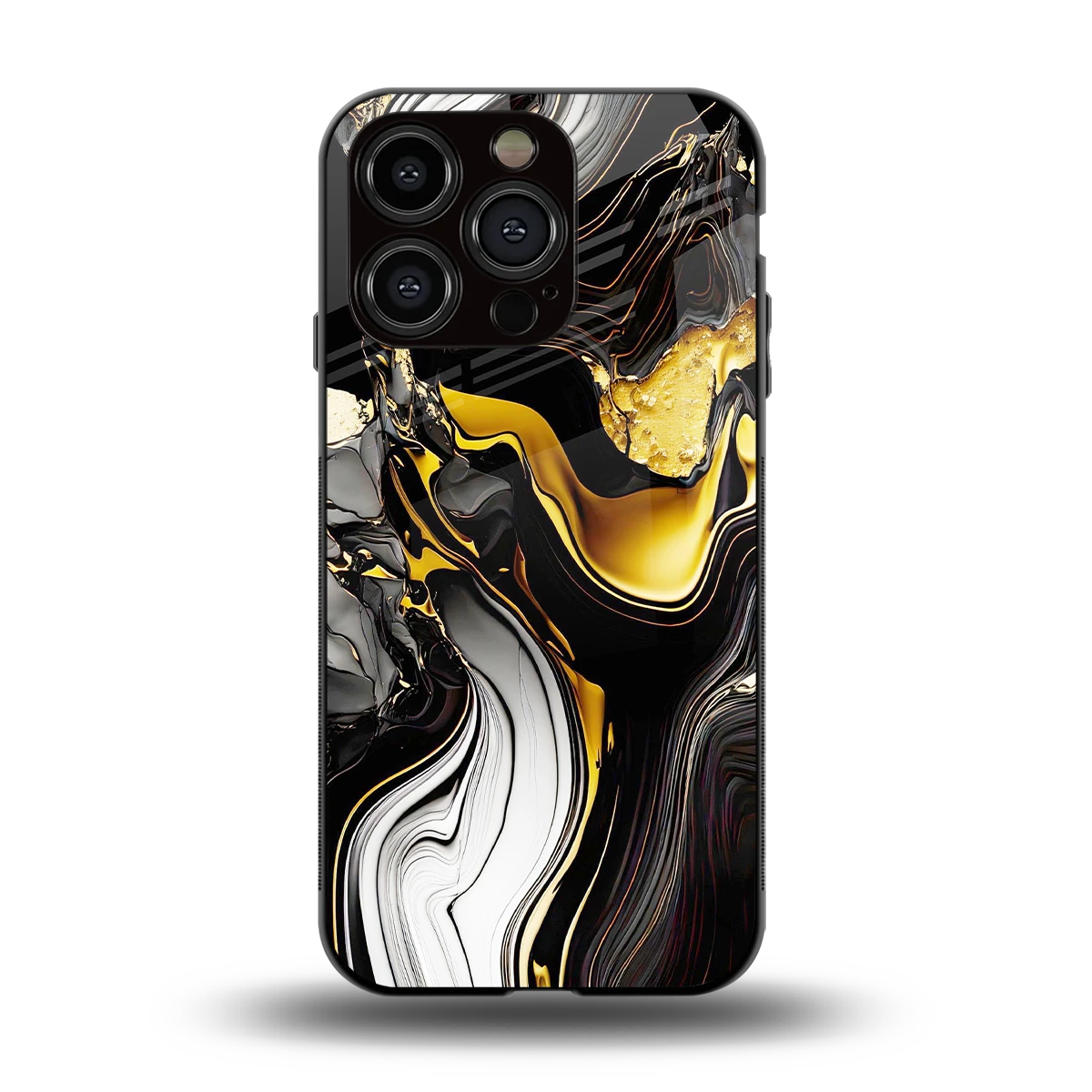 Bronze Glow back phone cover | glass case for iphone 13 pro