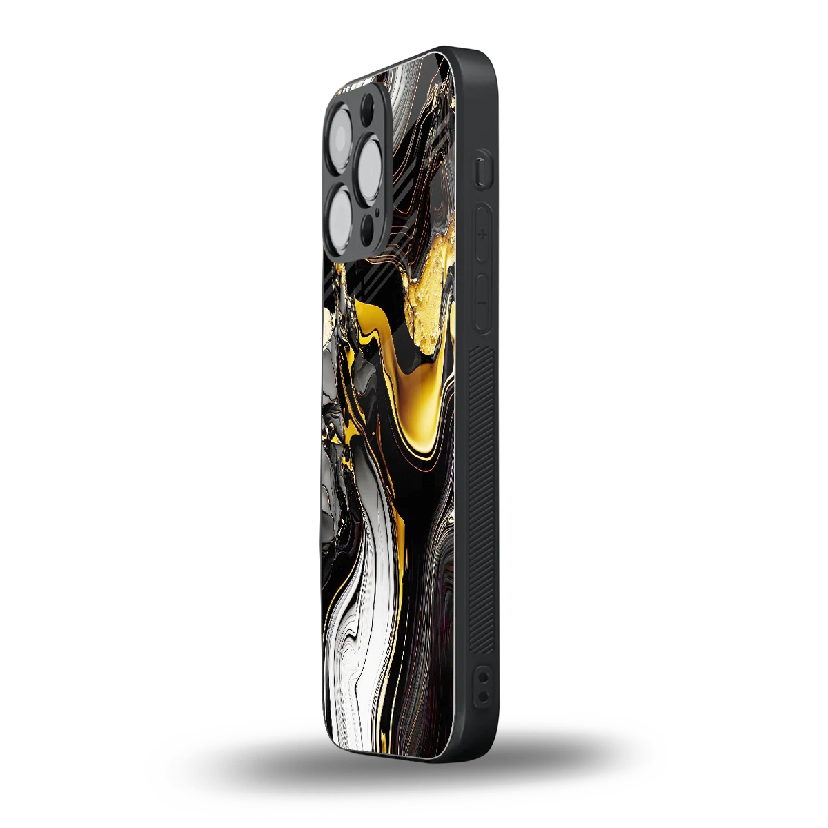 Bronze Glow iphone 16 pro max mobile cover | shockproof glass phone case