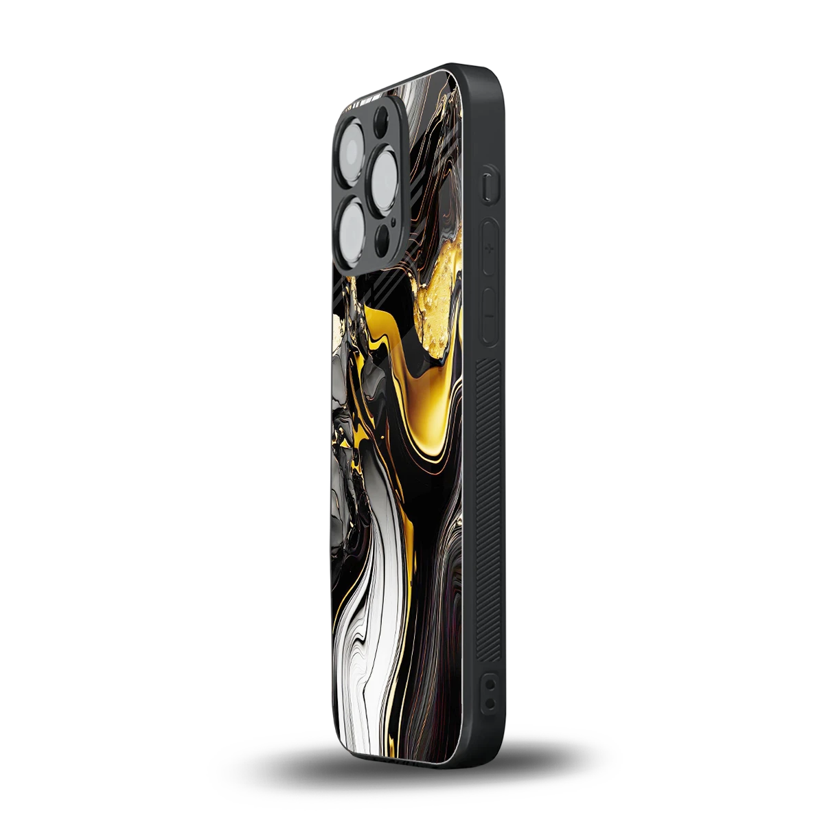 Bronze Glow iphone 16 pro mobile cover | shockproof glass phone case