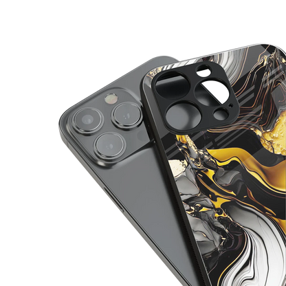 Bronze Glow stylish phone case for iphone 13 mini | glossy glass and slim fit