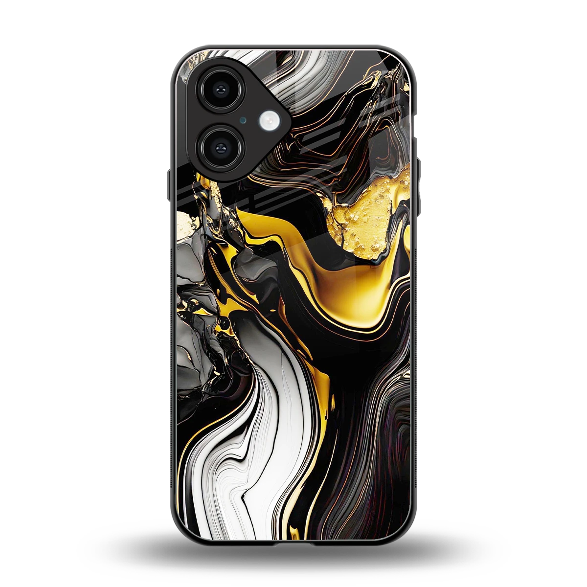 Bronze Glow back phone cover | glass case for iphone 16