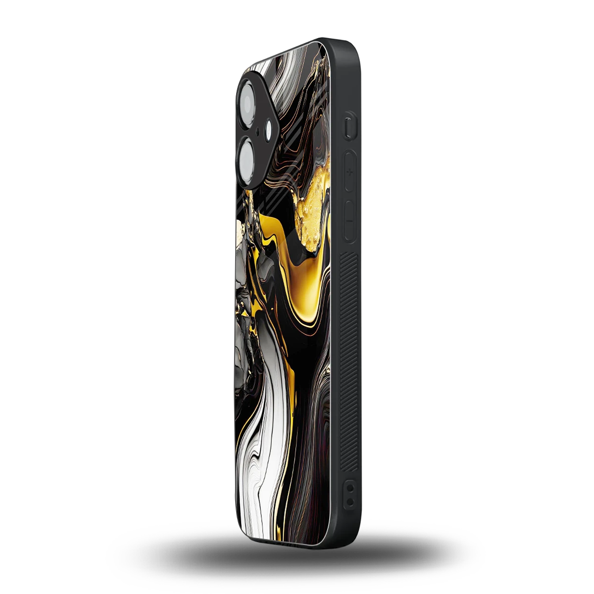 Bronze Glow iPhone 16 mobile cover | shockproof glass phone case