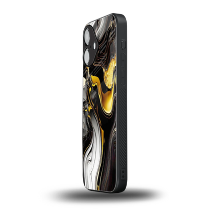 Bronze Glow iPhone 16 mobile cover | shockproof glass phone case