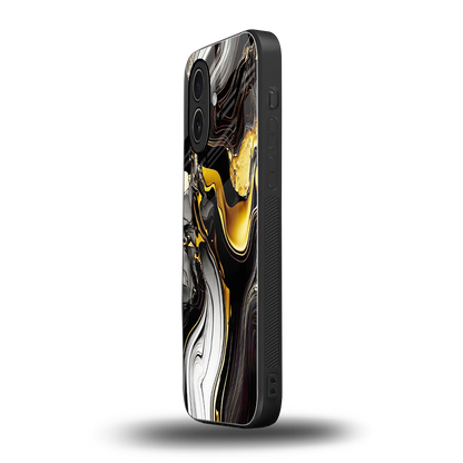 Bronze Glow iphone 17 mobile cover | shockproof glass phone case