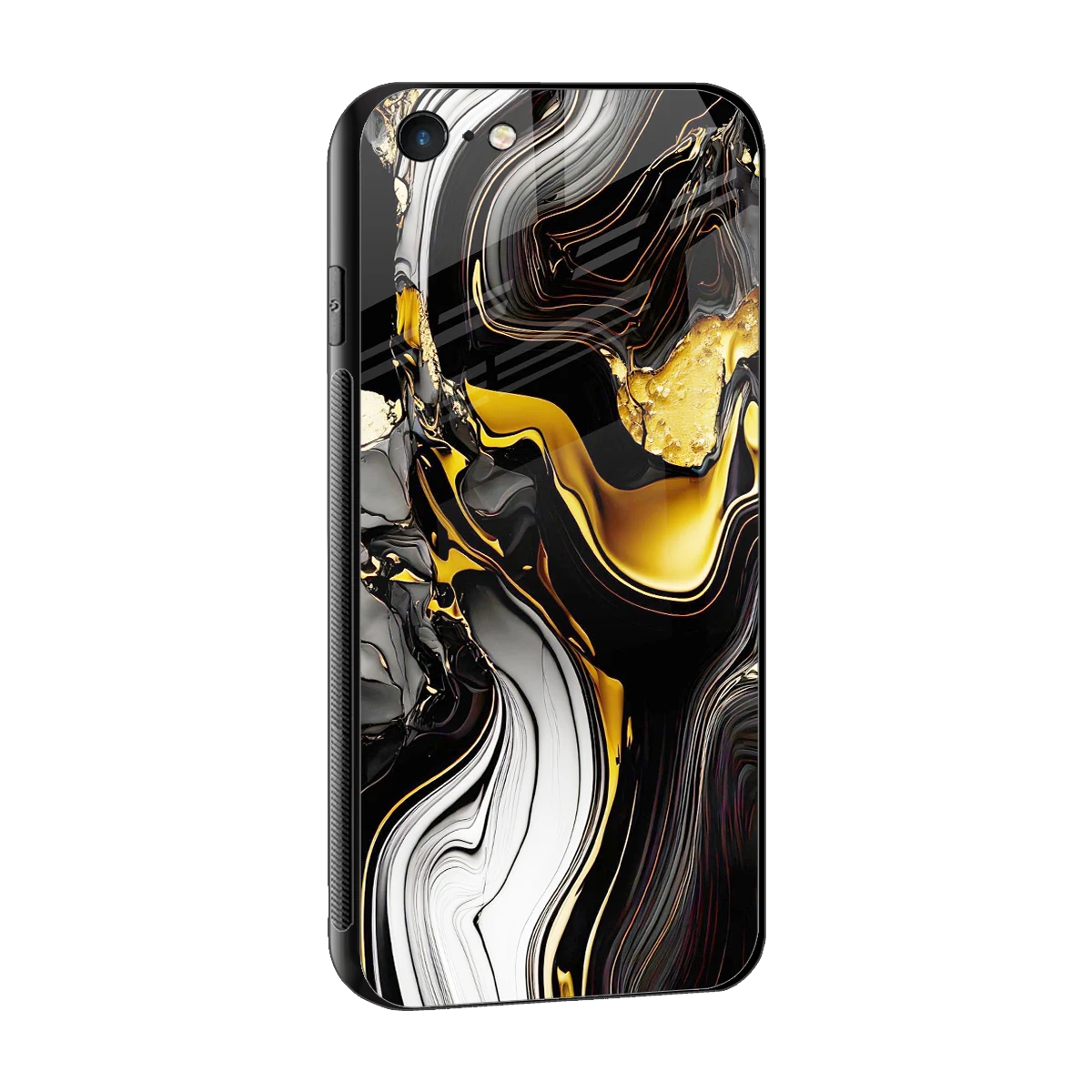 Bronze Glow sleek iphone 6 cover with tempered glass back and TPU edges