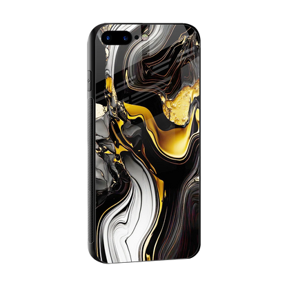 Bronze Glow sleek iphone 8 plus cover with tempered glass back and TPU edges