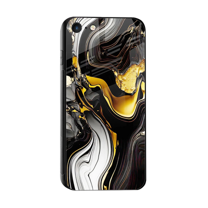 Bronze Glow sleek iphone 7 cover with tempered glass back and TPU edges