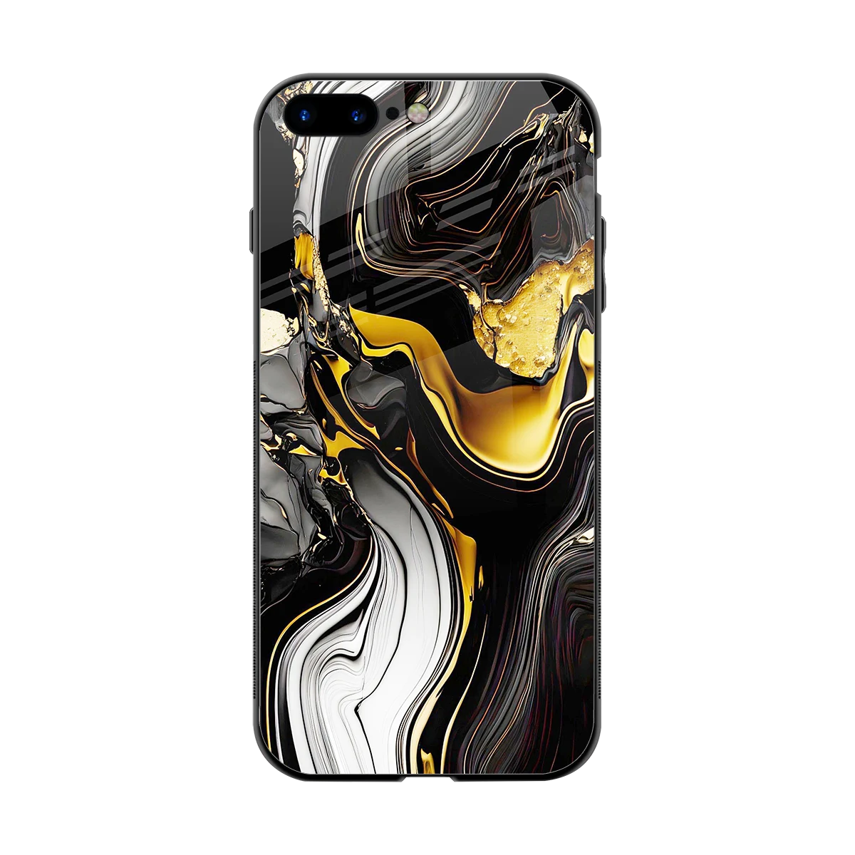 Bronze Glow back phone cover | glass case for iphone 8 plus