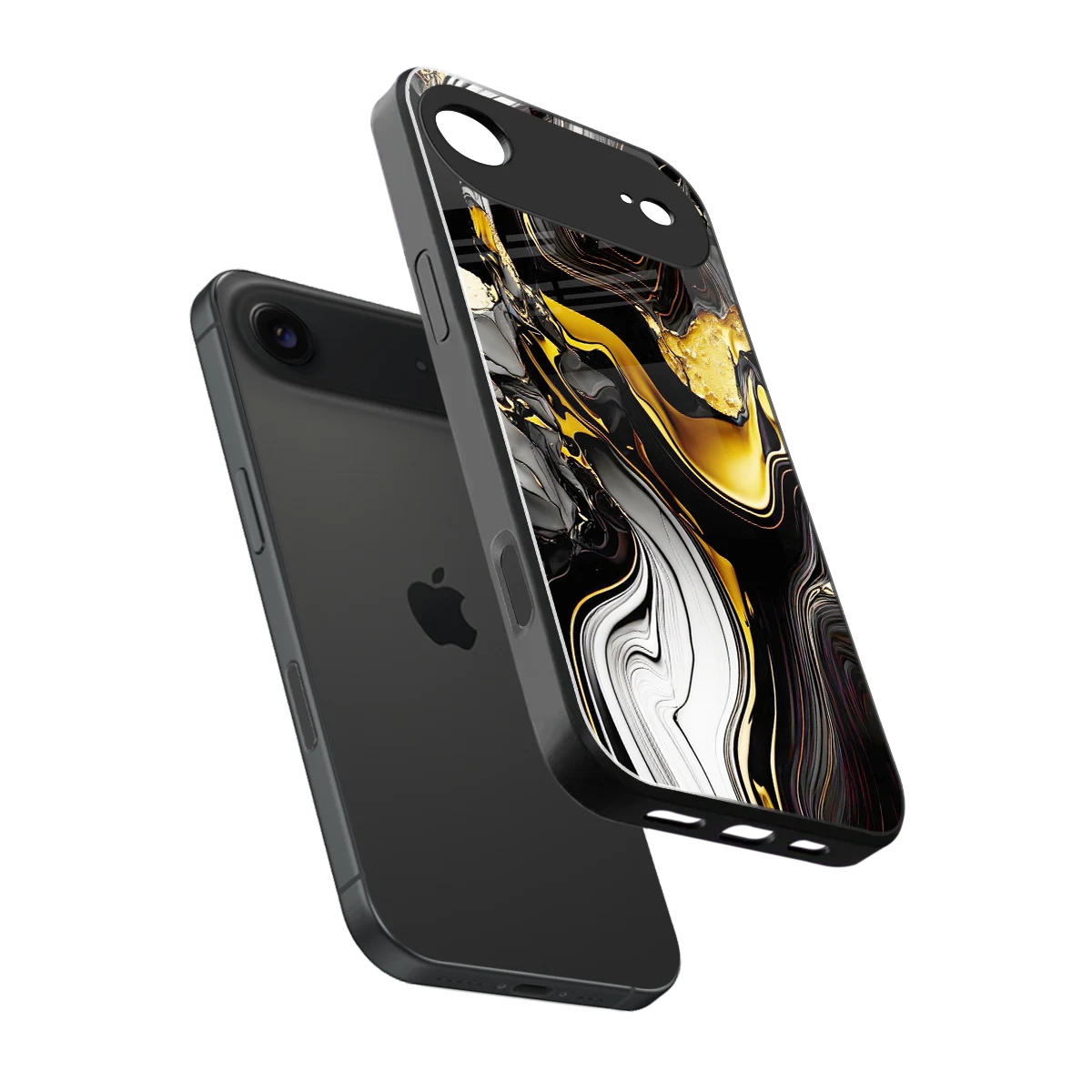 Bronze Glow sleek iphone air cover with tempered glass back and TPU edges