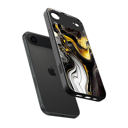 Bronze Glow sleek iphone air cover with tempered glass back and TPU edges