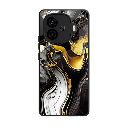 Bronze Glow back phone cover | glass case for iqoo neo 10r 5g