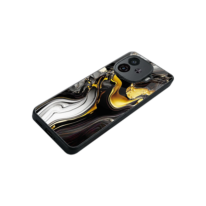 Bronze Glow stylish phone case for iqoo neo 10r 5g | glossy glass and slim fit