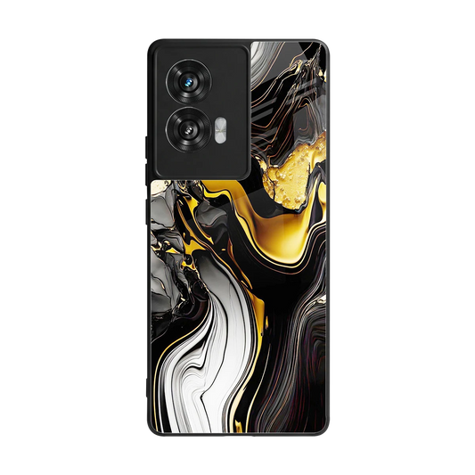 Bronze Glow back phone cover | glass case for motorola edge 50 fusion