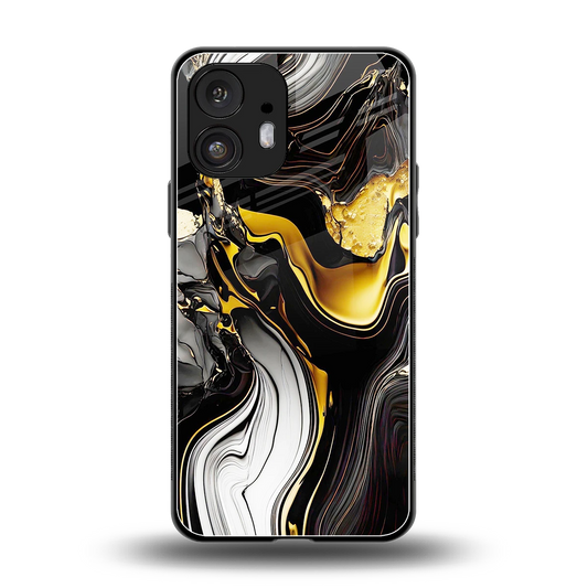Bronze Glow back phone cover | glass case for nothing phone 2