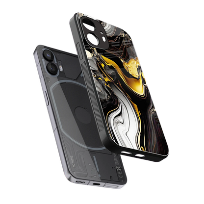 Bronze Glow sleek nothing phone 2 cover with tempered glass back and TPU edges