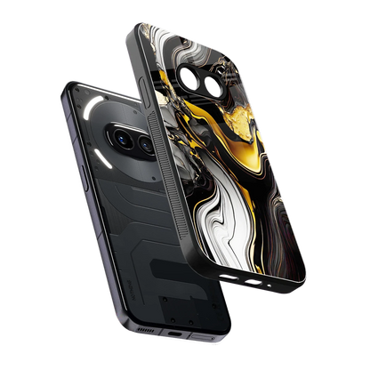 Bronze Glow sleek nothing phone 2a cover with tempered glass back and TPU edges