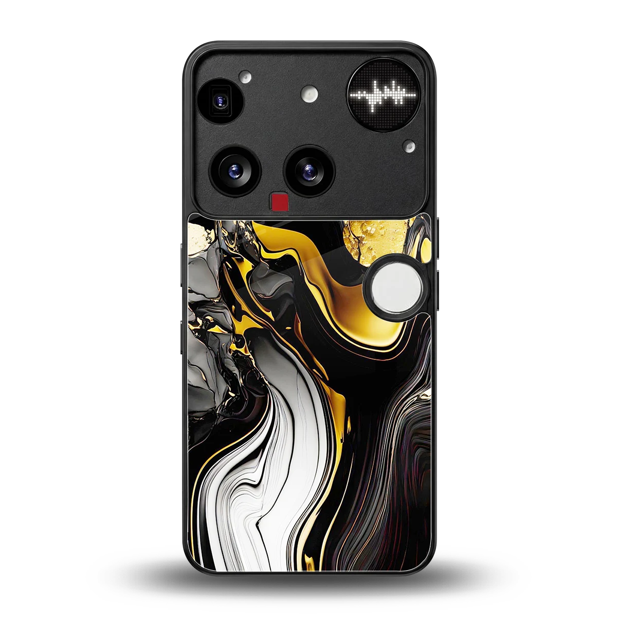 Bronze Glow back phone cover | glass case for nothing phone 3