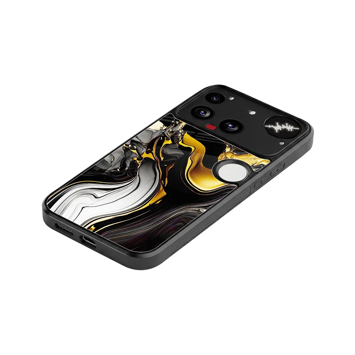 Bronze Glow stylish phone case for nothing phone 3 | glossy glass and slim fit