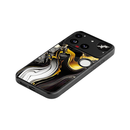 Bronze Glow stylish phone case for nothing phone 3 | glossy glass and slim fit
